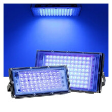 50/100/200/300W LED Floodlights 365nm UV Curing Light for Fluorescent Party Stage Theater Energy, Widely Used(Purple Light100W Type1)