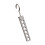 Lightweight Alloy Foldable Clothes-Gray Single hook 6 holes 1