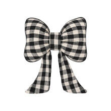 Plaids Lumbar Cushion Car Seat Neck Pillow-Black Head pillow
