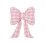 Checkered Bowknot Car Headrest Lumbar Support-Pink Head pillow 1