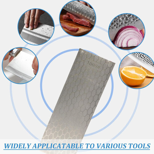 Diamond Sharpening Stone 400/1000 Grit Knife Sharpener Stone Coarse/Fine 1