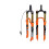 Bicycle Fork 1 Piece MTB Orange Front Suspension Straight 27.5 Remote 1
