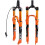 Bicycle Fork 1 Piece MTB Orange Front Suspension Straight 27.5 Remote 4