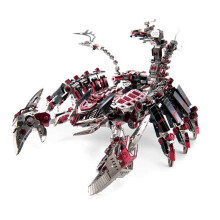 3D Metal Puzzle Red Devil Scorpion DIY Assembly Model Kit Laser Cut Jigsaw Toy D003