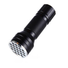 UV Flashlight 395nm Black Light Torch for Pet Urine and Stains Detection with 21 LED Beads