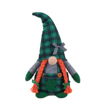 Patricks Day Gnome Ornaments Irish Gnomes Green-Womens model