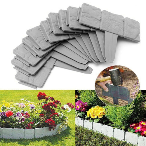 Flexibele tuinhekpanelen, tuinrand, gazonomheining,- 20 stuks 2