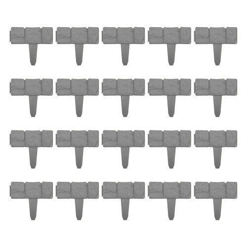 Flexibele tuinhekpanelen, tuinrand, gazonomheining,- 20 stuks 1