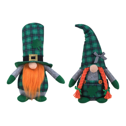 Patricks Day Gnome Ornaments Ierse kabouters groene-Damesmodel 1