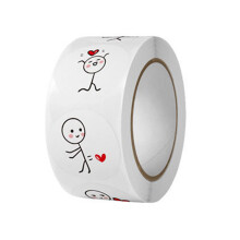 Valentine's Day Heart Stick Figure Stickers Decorative Stickers