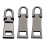 Detachable Alloy Zippers Pulls 3Pieces Replacement-gun color 1