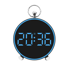 Colorful Digital Alarm Clock with Large 4.4" Display-Blue