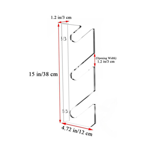 1Pair Acrylic Skateboard Storage Rack Clear and Sturdy 2