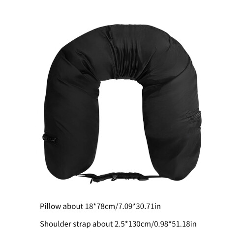 Oreiller cervical de voyage que vous remplissez avec des 2