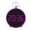 Electronic Clock Simple Multifunctional Clock Large-rose Red 1