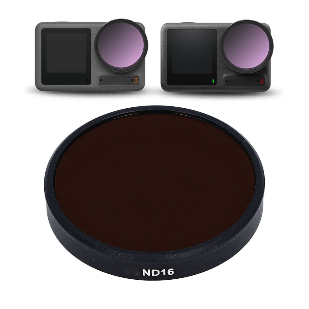 Nd16 Neutral Density Filter For Action 3/4 Camera Â Aluminum Alloy, Optical Glass 9431368750046