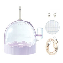 Parrot Cages with Water Bottle Lightweight-Purple with shoulder