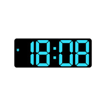 Convenient Alarm Clock Easily Read Clock with Voice-ice blue