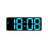 Convenient Alarm Clock Easily Read Clock with Voice-ice blue 1