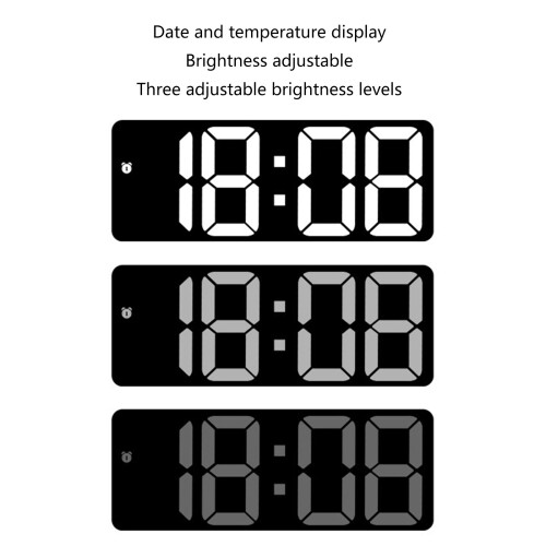 Convenient Alarm Clock Easily Read Clock with Voice-ice blue 2