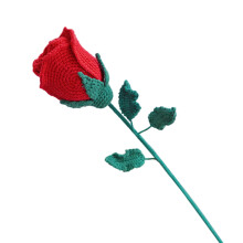 Belle Rose tricotée de Simulation de Rose pour les-Rouge