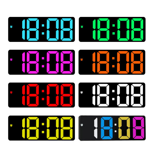 Convenient Alarm Clock Easily Read Clock with Voice-ice blue 1
