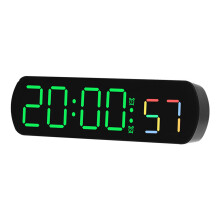 Contemporary Digital Alarm Clock with Voice Control Alarm-B
