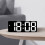 Convenient Alarm Clock Easily Read Clock with Voice-ice blue 7