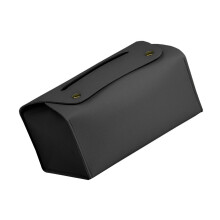 Support à mouchoirs rectangulaire, boîte à mouchoirs-Noir