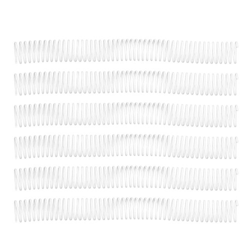 A4 Spiral Wire Coils 35PCS 25.4mm Diameter 48 Loops White for Binding