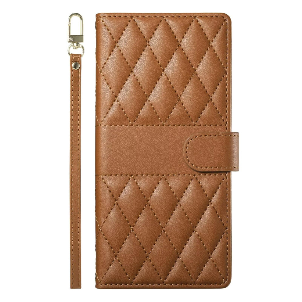 Shockproof Leather Wallet Case With Magnetic Kickstand Card Holder For Samsung Galaxy A33 5G Brown 9347817607185