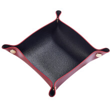Leather Valet Tray for Nightstand Accessory, Multifunctional Storage, Perfect for Keys, Pens, and Small Items, Jewelry Organizer Tray, Travel