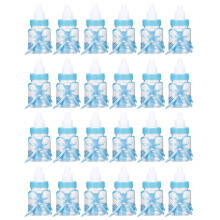 Bezaubernde Gastgeschenke zur Babyparty: Transparente, befüllbare Bonbonflaschen verschönern Ihre Partydekoration. Hochwertiges Kunststoffmaterial,