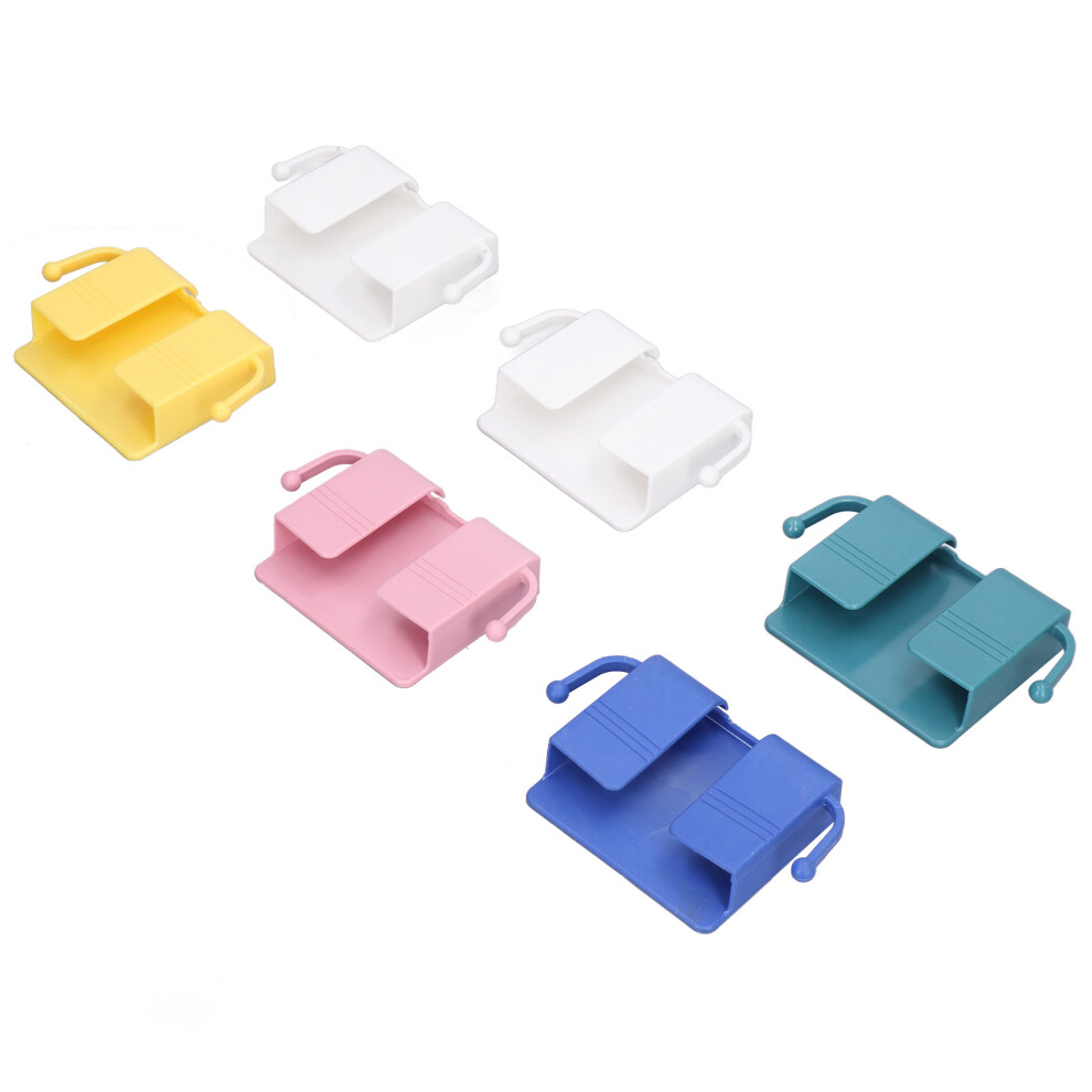 6Pcs Wall-Mounted Phone Organizer Self Adhesive With Remote Storage For Bedroom 8111376306800