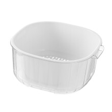 Vasca per verdure a due livelli L 21.16 oz cestino in plastica