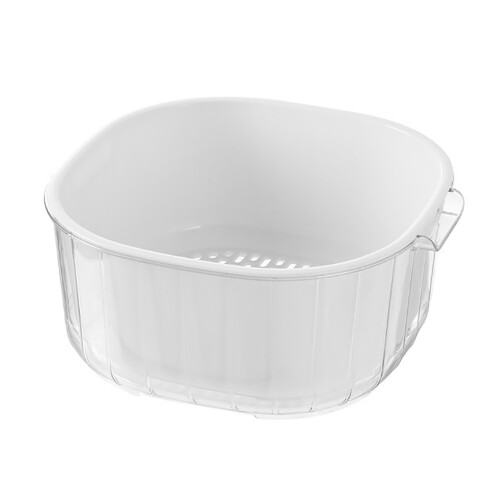 Vasca per verdure a due livelli L 21.16 oz cestino in plastica 1