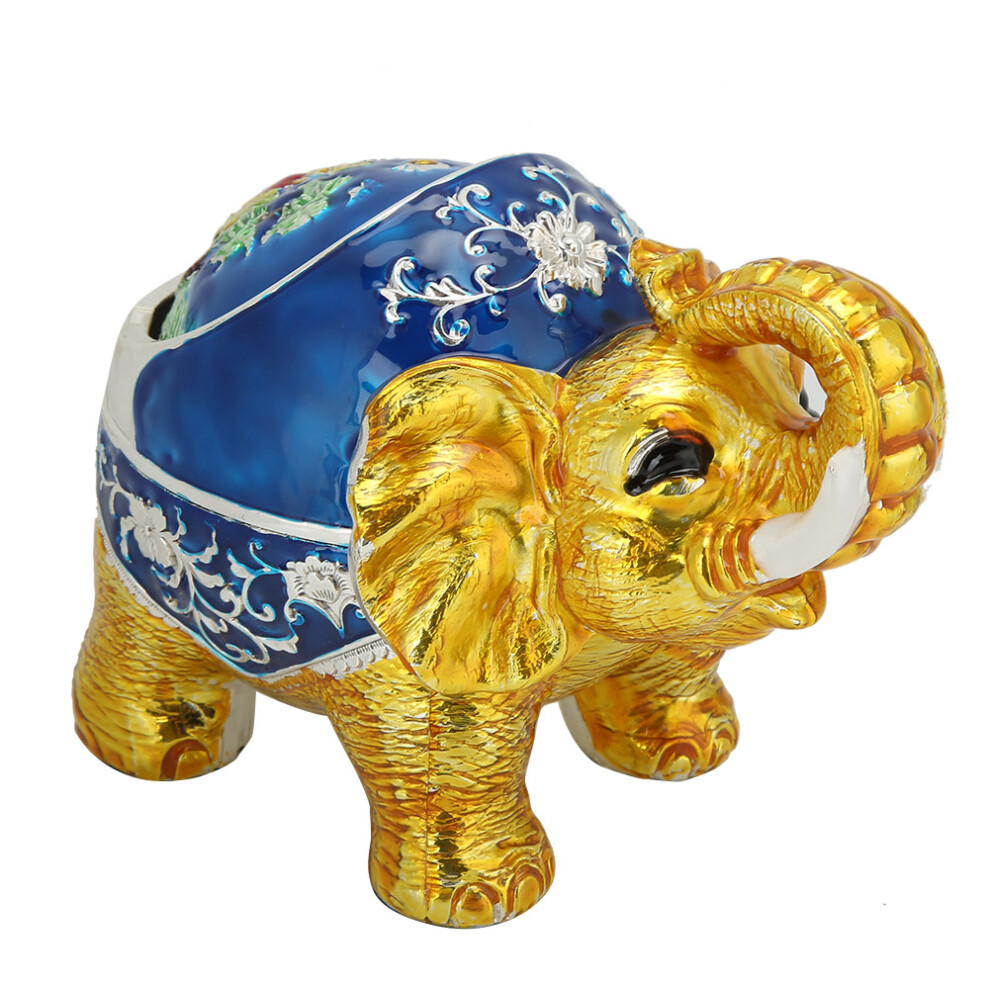 Windproof Outdoor Ashtray, Decorative Zen-Feel Elephant Incense Burner For Indoor And Outdoor Relaxation, Vintage Zinc Alloy Design Ensures Durability 9464372395033