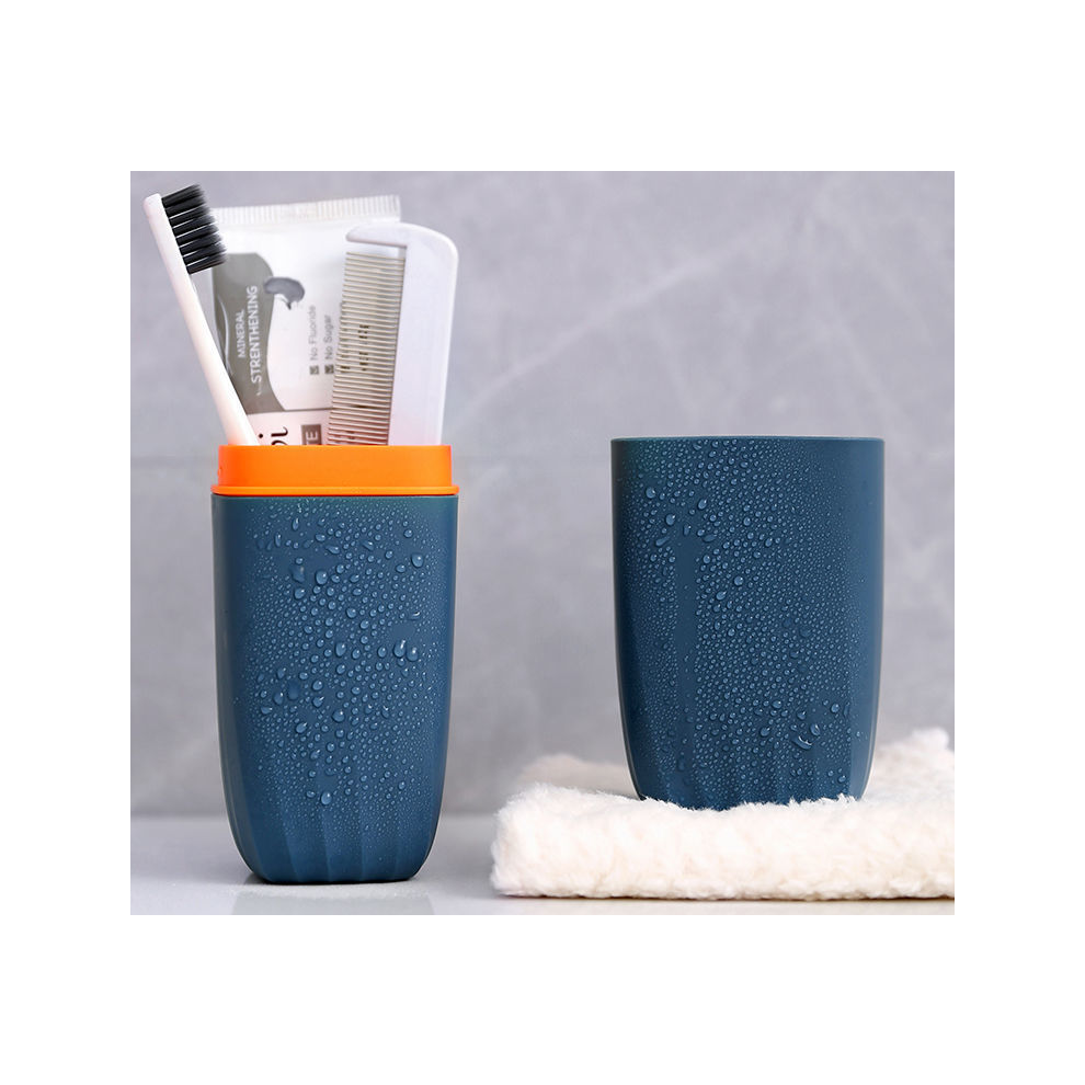 Plastic Toothbrush Container, Toothbrush Travel Holder, Designed For Manual Toothbrushes And Small Toothpaste, With Fine Matte Texture, Lightweight