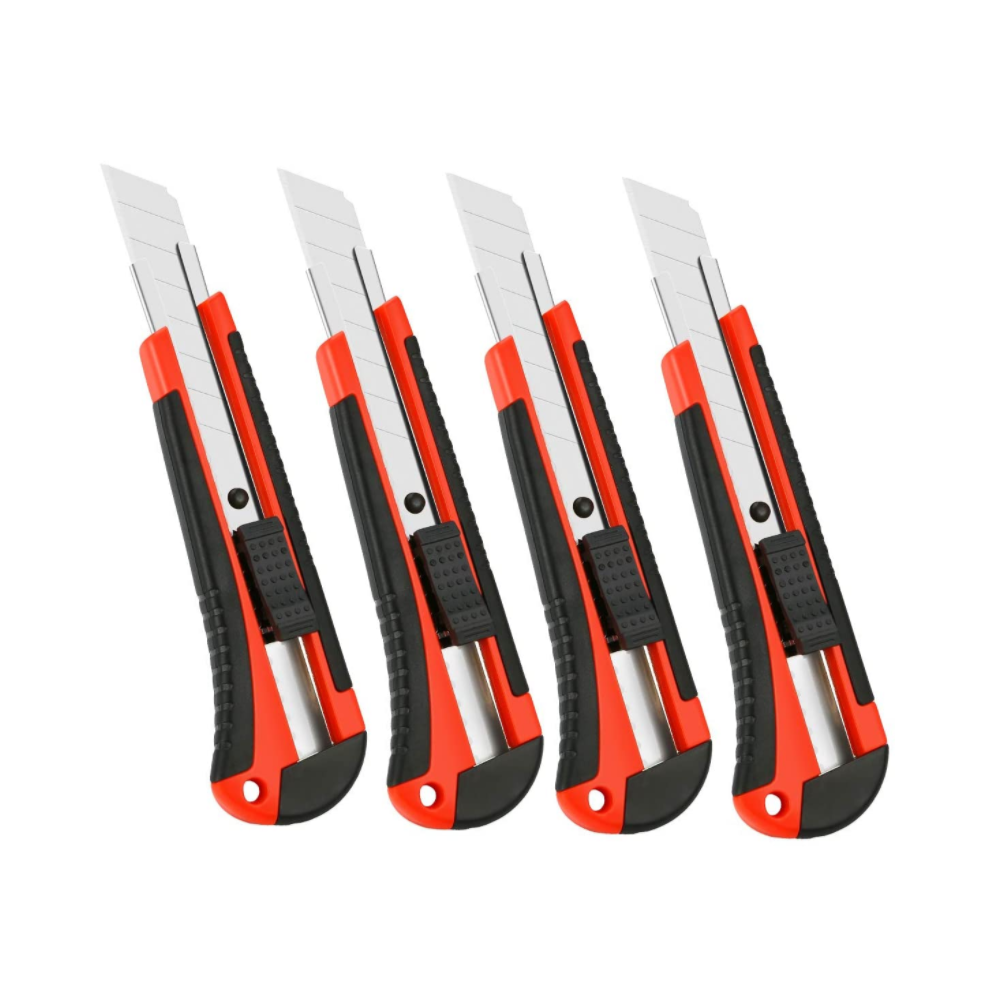 Box Cutter Retractable, Wider Retractable Blade For Enhanced Cutting Efficiency, Suitable For Thick Materials
