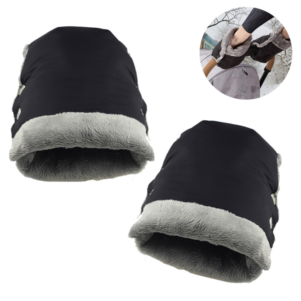 Elegant Stroller Gloves, Parents Winter Protections, Waterproof Hand Warmer, Cold Weather Resistance, Soft Flannel Lining, Universal Fit, Windproof 9405630808797