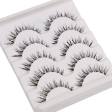 Rzęsy Wispy Lashes dla podkreślenia oczu, naturalny wygląd, lekkie jak piórko, wielokrotnego użytku, sztuczne rzęsy z ultracienką opaską dla