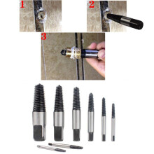 Kit experto para recuperar tornillos, juego de extractores de pernos rotos de acero de alto carbono, herramientas de extracción en espiral para mano