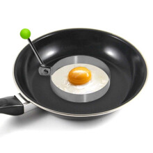 Fáinní Uibheacha Neamhghreamaitheacha, Fáinní Uibheacha Cruach Dhosmálta Perfect Eggs, Fáinní Cócaire Uibheacha Babhta Neamhghreamaitheacha