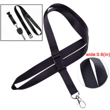 Cordão elegante para crachás em conferências e feiras comerciais, em tecido de nylon macio com gancho giratório de aço, ideal para escritório,