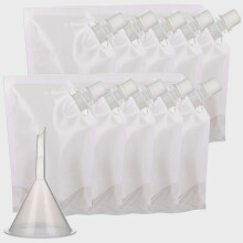 Portable Drink Carriers: 10 Transparent 1000Ml Flasks, Reusable And Leak-Proof, For Your Next Outdoor Expedition