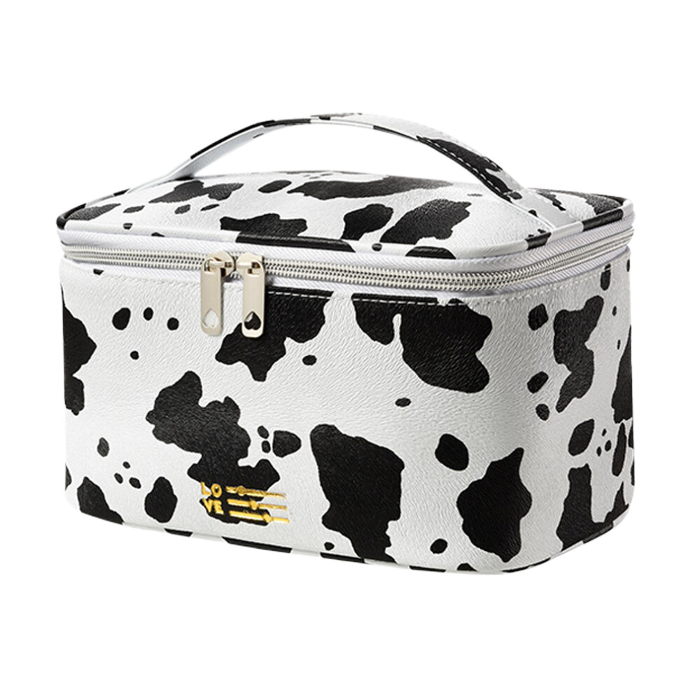 Travel Cosmetic Bags for Women, Double Layer Design Toiletry Storage with Stylish Portable Makeup Bag (Dry Wet Separate)