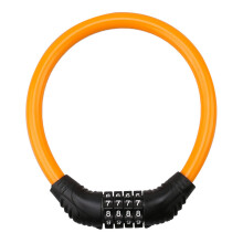 Lucchetto a combinazione digitale resettabile, cavo antivento per lucchetto da bicicletta con copertura in PVC, lucchetto a combinazione sicuro con