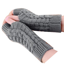 Halvfingerhandsker til vinter, tommelfingerhulshandsker til håndled, fingerløst design Varmt tilbehør til udendørsaktiviteter Fantastisk gave til