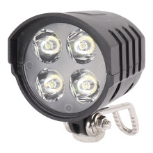 Hochwertiger ABS-Material-Scooter-Scheinwerfer, Frontlicht für Elektroroller mit 2-in-1-Design und integrierter Hupe, einfache Montage und Demontage.