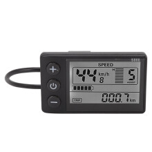 LCD-display voor elektrische fietsen, gemaakt van hoogwaardig ABS-materiaal, gebruiksvriendelijk ontwerp, fietscomputer voor 24V, 36V en 48V